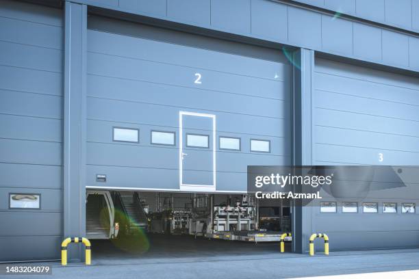 aircraft hanger doors - door hanger stock pictures, royalty-free photos & images