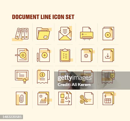Document, Folder, Mail, Contract, Report Icons Document, Folder, Mail, Contract, Report Icons