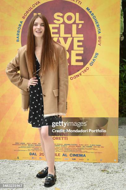 Italian actress Valentina Romani during the photocall for the presentation of the film Il sol dell'avvenire at the Nuovo Sacher Cinema. Rome , April...