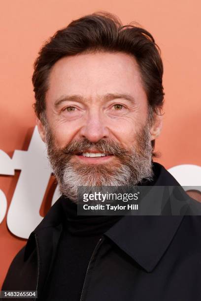 Hugh Jackman attends the premiere of "Ghosted" at AMC Lincoln Square Theater on April 18, 2023 in New York City.