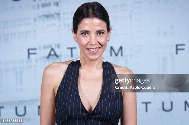 Actress Maria Luisa Mayol attends the "Fatum" photocall at Hotel URSO on April 19, 2023 in Madrid, Spain.