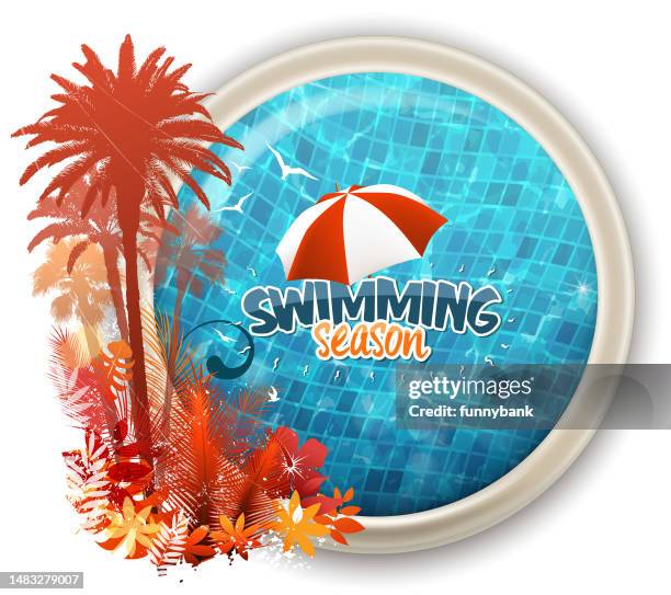 water shield - underwater pool background stock illustrations