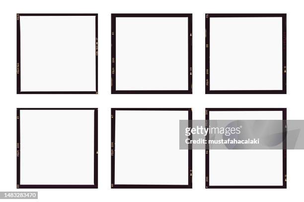 blank realistic medium format film borders - 畫框 幅插畫檔、美工圖案、卡通及圖標