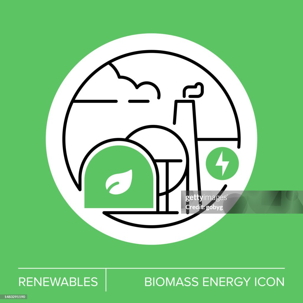 Renewables - Biomass Energy Icon