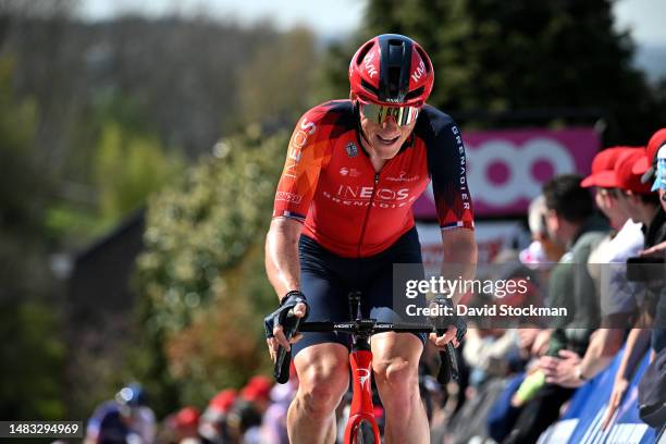 Connor Swift of The United Kingdom and Team INEOS Grenadiers competes during the 87th La Fleche Wallonne 2023, Men's Elite a 194.3km one day race...