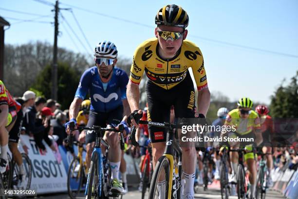 Sam Oomen of The Netherlands and Team Jumbo-Visma competes during the 87th La Fleche Wallonne 2023, Men's Elite a 194.3km one day race from Herve to...