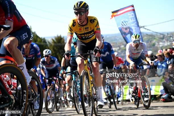 Jos Van Emden of The Netherlands and Team Jumbo-Visma competes during the 87th La Fleche Wallonne 2023, Men's Elite a 194.3km one day race from Herve...
