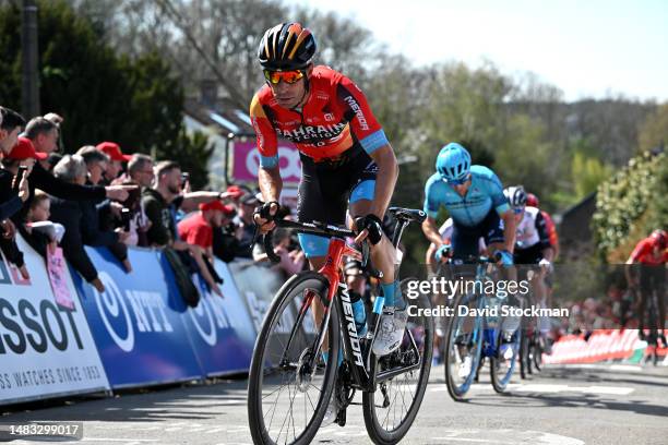 Mikel Landa of Spain and Team Bahrain - Victorious competes during the 87th La Fleche Wallonne 2023, Men's Elite a 194.3km one day race from Herve to...