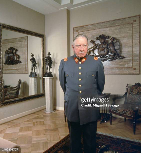Chilean dictator, Army General and President of the military junta from 1973 to 1981 Augusto Pinochet.