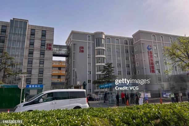 Beijing Changfeng Hospital is seen after a fire broke out on April 19, 2023 in Beijing, China. Twenty-one people have died following the hospital...