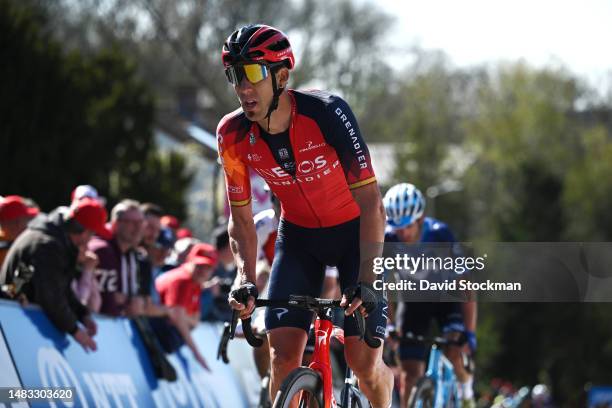 Omar Fraile of Spain and Team INEOS Grenadiers competes during the 87th La Fleche Wallonne 2023, Men's Elite a 194.3km one day race from Herve to Mur...