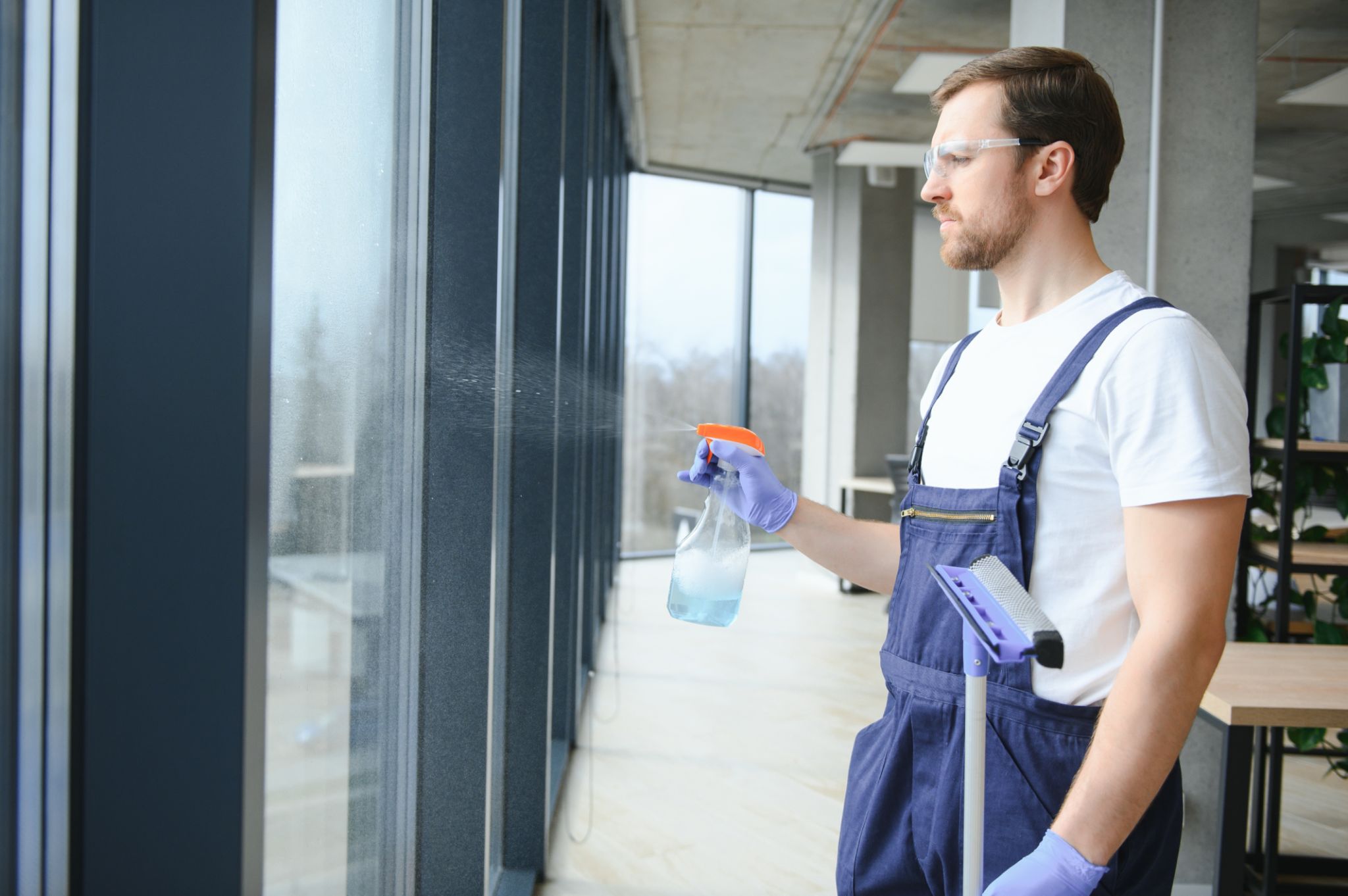 clean glass office