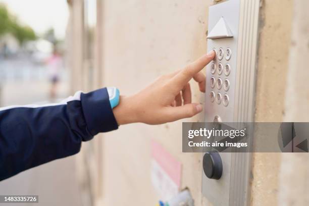 Someone Ringing Someone 560 Person Ringing Doorbell Stock Photos, High-Res Pictures, and Images ...