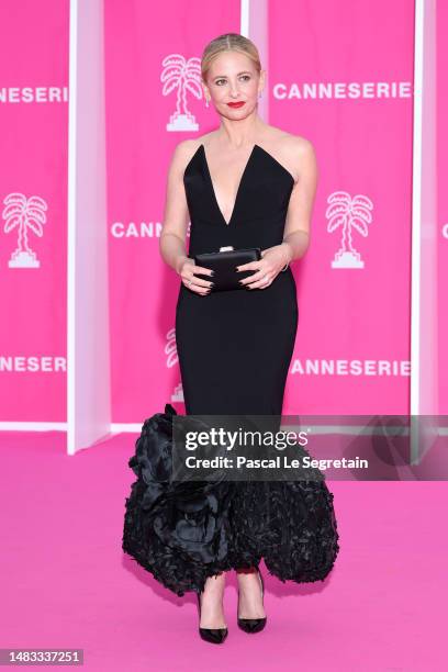 Sarah Michelle Gellar attends the closing ceremony during the 6th Canneseries International Festival on April 19, 2023 in Cannes, France.