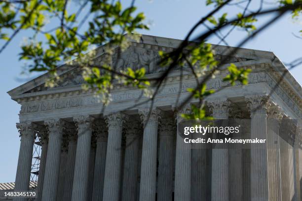 The U.S. Supreme Court Building on April 19, 2023 in Washington, DC. Today the U.S. Supreme Court is expected to decide whether to maintain the Food...