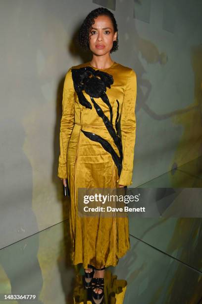 Gugu Mbatha-Raw attends the La Mer heritage dinner at Frameless, Marble Arch Place on April 19, 2023 in London, England.