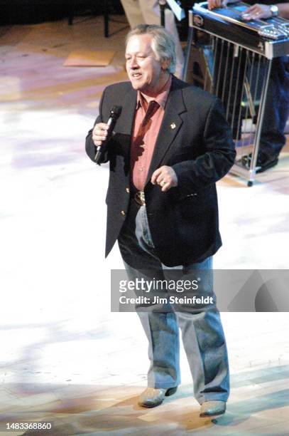 Singer John Conlee performs at the Grand Ole Opry in Nashville, Tennessee on June 6, 2006.