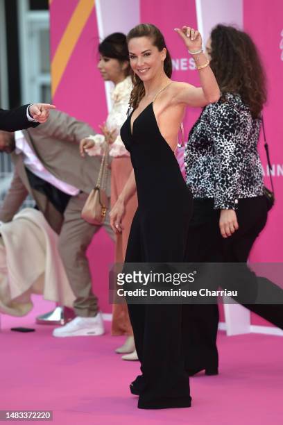 Melissa Theuriau attends the closing ceremony during the 6th Canneseries International Festival on April 19, 2023 in Cannes, France.