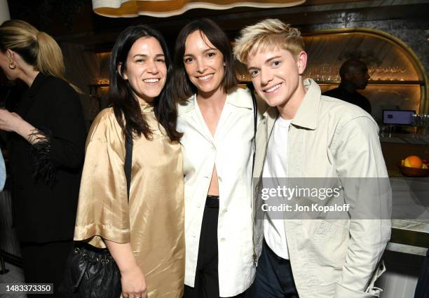 Abbi Jacobson, Jodi Balfour, and Mae Martin attend the Boat Rocker & TeaTime Pictures LA Screening of 'SLIP' hosted by Dakota Johnson at NeueHouse...