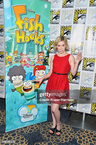 Actress Kari Wahlgren attends Disney's "Phineas And Ferb" "Gravity Falls" and "Fish Hooks" Press Room during Comic-Con International 2012 at Hilton...