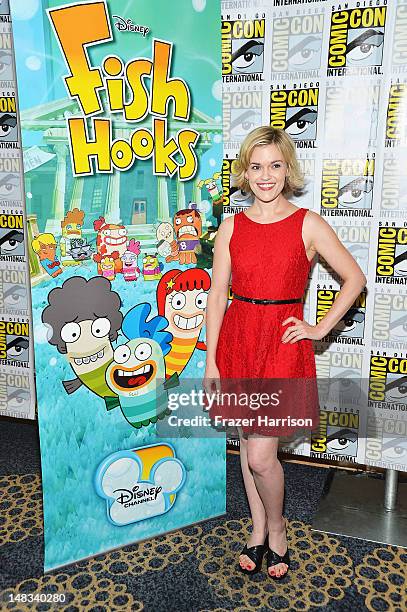Actress Kari Wahlgren attends Disney's "Phineas And Ferb" "Gravity Falls" and "Fish Hooks" Press Room during Comic-Con International 2012 at Hilton...