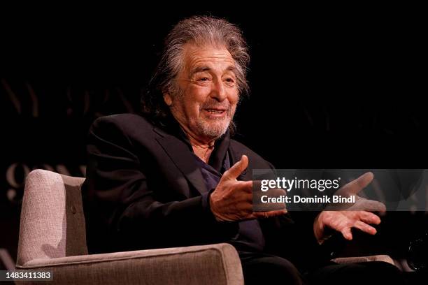 Al Pacino attends a conversation with Al Pacino at The 92nd Street Y, New York on April 19, 2023 in New York City.