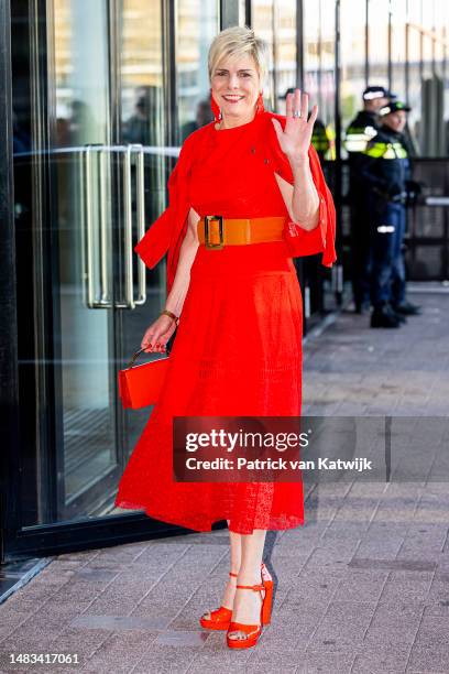Princess Laurentien of The Netherlands attends the Kingsday concert in Ahoy on April 19, 2023 in Rotterdam, Netherlands.