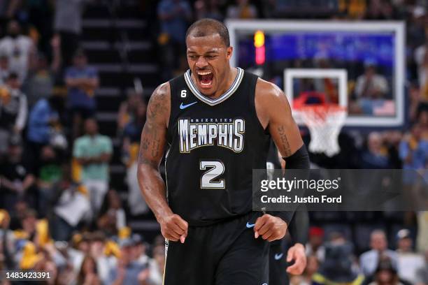 Xavier Tillman of the Memphis Grizzlies reacts during the second half against the Los Angeles Lakers of Game Two of the Western Conference First...