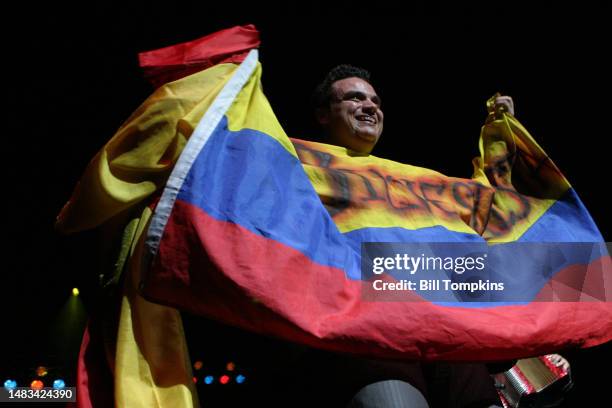 July 28: Silvestre Dangond performs on July 28th, 2007 in New York City.