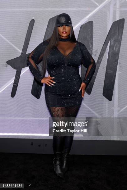 Precious Lee attends the H&M Mugler launch at 894 Lexington on April 19, 2023 in New York City.