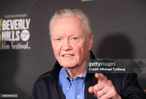 Actor Jon Voight attends the opening night of the 2023 Beverly Hills Film Festival at TCL Chinese 6 Theatres on April 19, 2023 in Hollywood,...