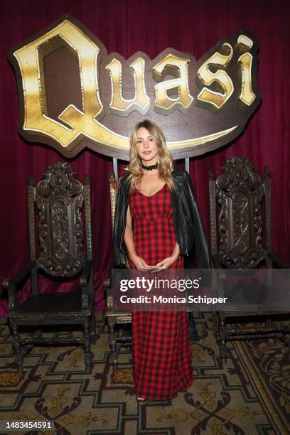 Hassie Harrison attends the Los Angeles premiere of Searchlight Pictures' "QUASI" at The Hollywood Roosevelt on April 19, 2023 in Los Angeles,...