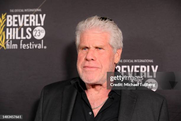 Actor Ron Perlman attends the opening night of the 2023 Beverly Hills Film Festival at TCL Chinese 6 Theatres on April 19, 2023 in Hollywood,...