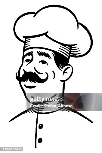 Vector Drawing Of A Chef High-Res Vector Graphic - Getty Images