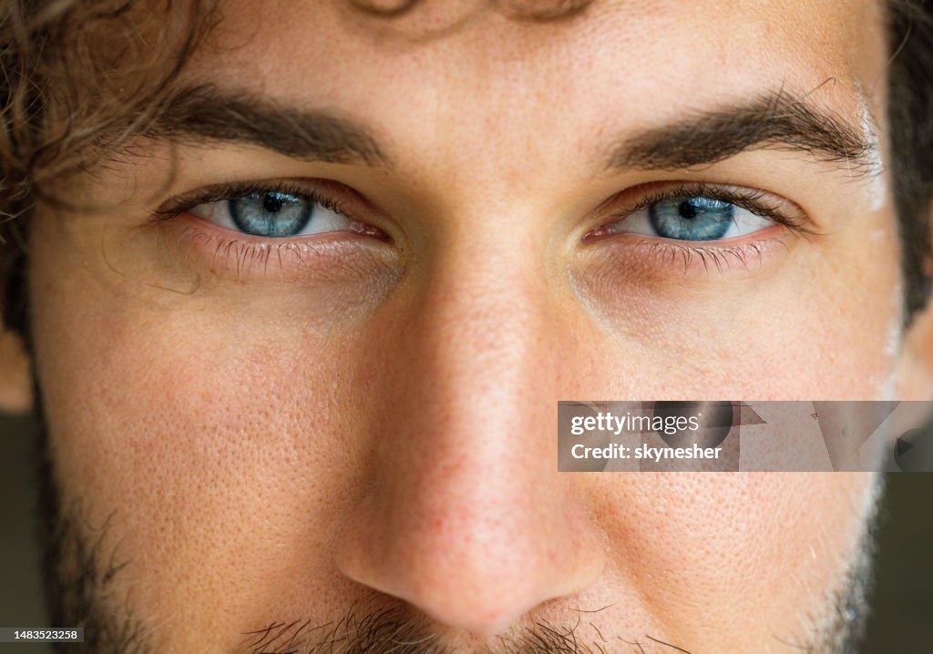 Blue-eyed man.