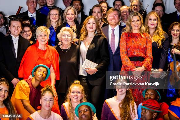 King Willem-Alexander of The Netherlands, Queen Maxima of The Netherlands, Princess Beatrix of The Netherlands, Princess Amalia of The Netherlands,...