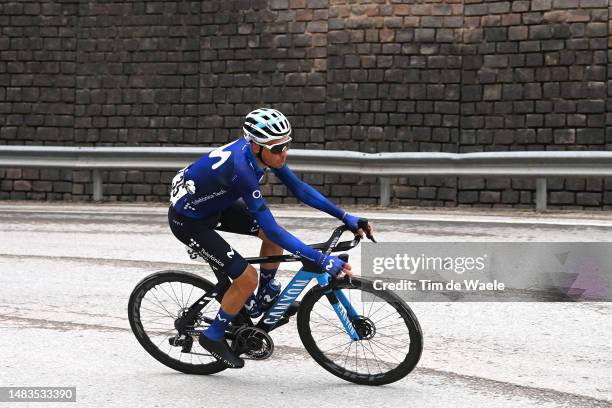 Óscar Rodríguez of Spain and Movistar Team competes in the breakaway during the 46th Tour of the Alps 2023, Stage 4 a 152.9km stage from Rovereto to...