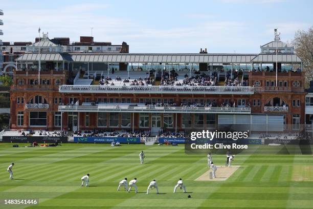 General view of play on day one of the LV= Insurance County Championship Division 1 match between Middlesex and Nottinghamshire at Lord's Cricket...