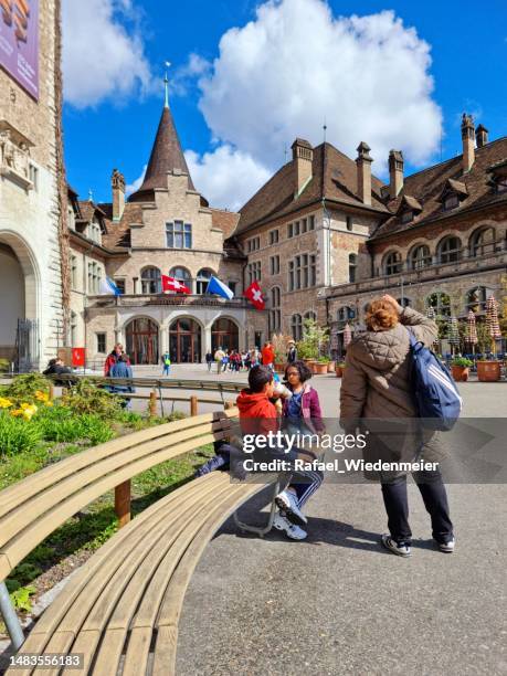 landesmuseum zürich building - zurich museum stock pictures, royalty-free photos & images