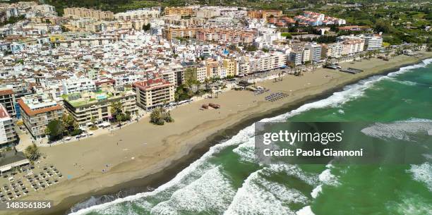 Imán De Nevera Con Foto Panorámica De La Costa De Málaga - Medidas 80x55 Mm, Grosor 2 Mm