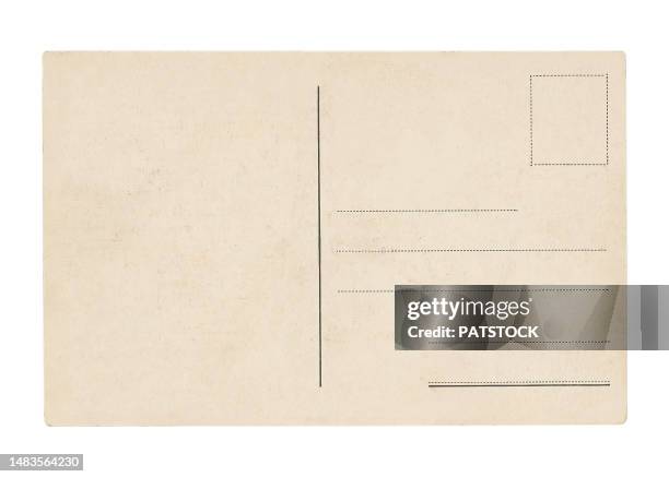 vintage blank postcard - cartão postal imagens e fotografias de stock