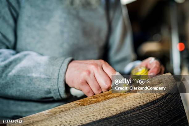 woodworker - beeswax stock pictures, royalty-free photos & images