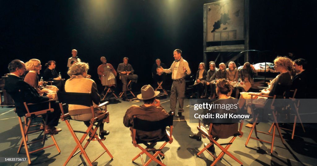 Lars Von Trier And Cast On The Dogville Set Trollhaettan Sweden lars-von-trier-and-cast-on-the-dogville-set-trollhaettan-sweden