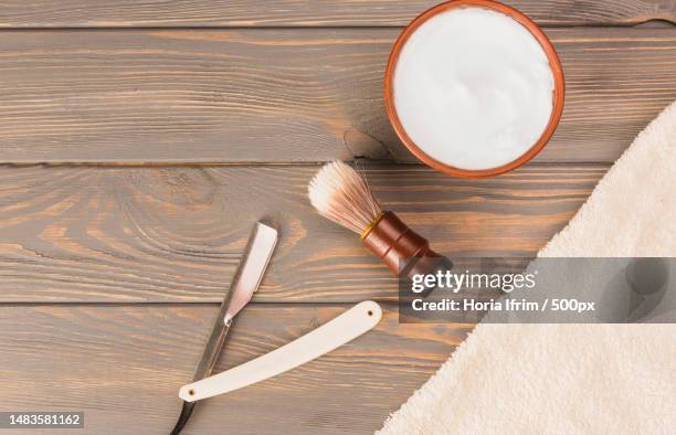 directly above shot of beauty products on table,romania - coconut shaving stock pictures, royalty-free photos & images