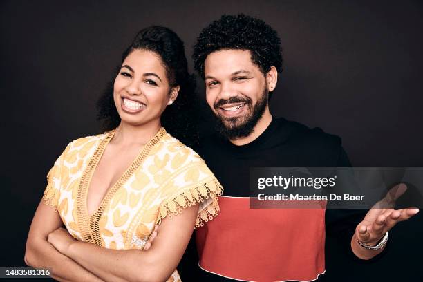 Jazz Smollett and Jake Smollett of TV One's 'Living By Design With Jake and Jazz' pose for a portrait during the 2019 Winter TCA at The Langham...