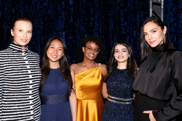 Julia Milner, Amber Kwok, Maryan Tsegaye, Noor Haideri and Gal Gadot attend the Ninth Breakthrough Prize Ceremony at Academy Museum of Motion...