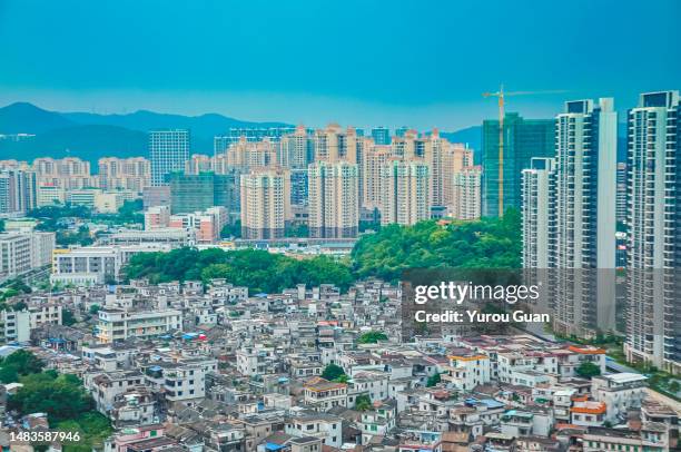 residential district with blue sky,jiangmen,guangdong,china. - 広東省 ストックフォトと画像