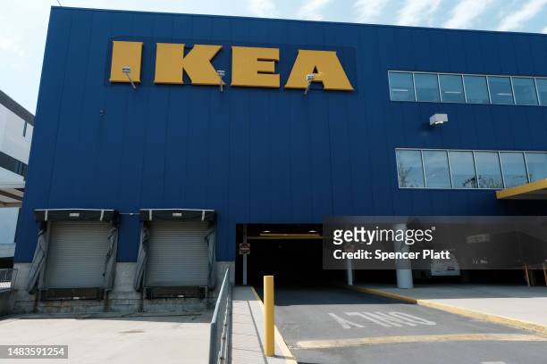An Ikea store stands in Brooklyn on April 20, 2023 in New York City. In its biggest investment in a single country, IKEA stores owner Ingka Group...