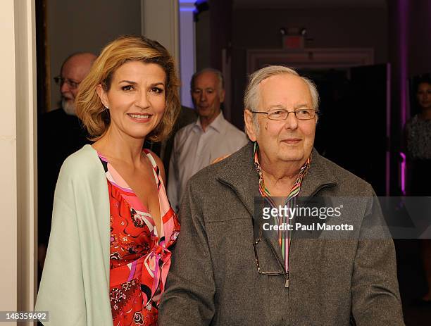 Violinist Anne-Sophie Mutter and Andre Previn attend the Tanglewood 75th Anniversary Gala And Party on July 14, 2012 in Lenox, Massachusetts.