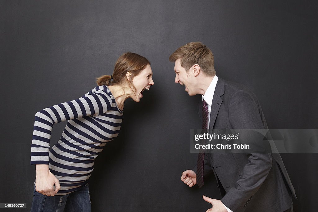 Couple fighting